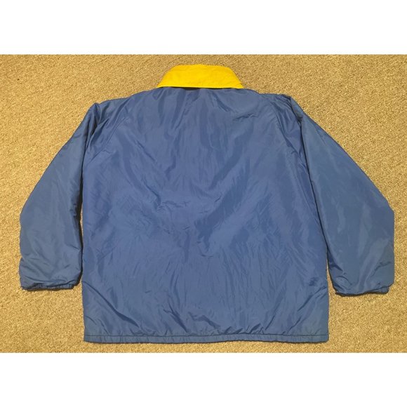 Vintage 70s Large NHL Hockey Buffalo Sabres Sabrejak Satin Bomber Button Jacket - Picture 2 of 10